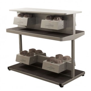 4 Person Nail Drying Station with Shelf